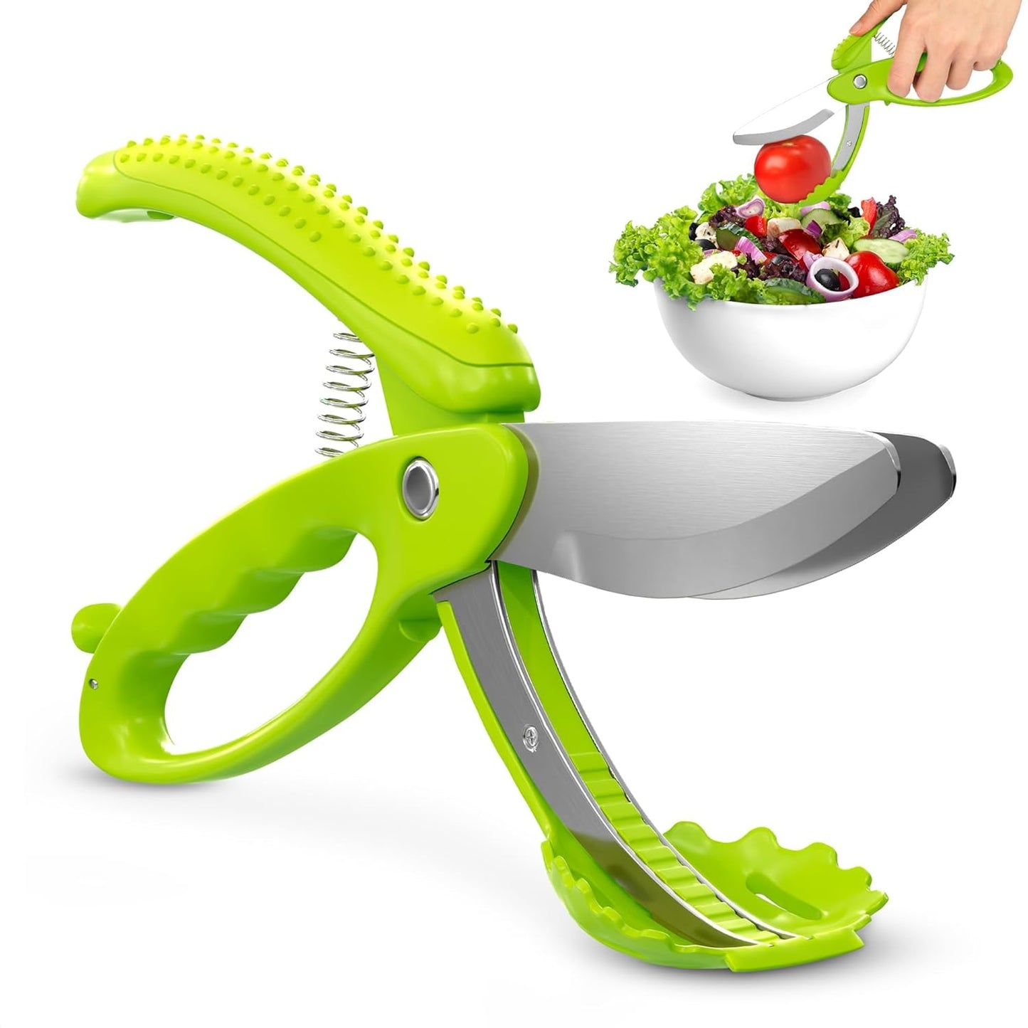 Multi-Functional Kitchen Scissors · Spring-Loaded Design | Comfortable Non-Slip Handle for Easy Food Prep