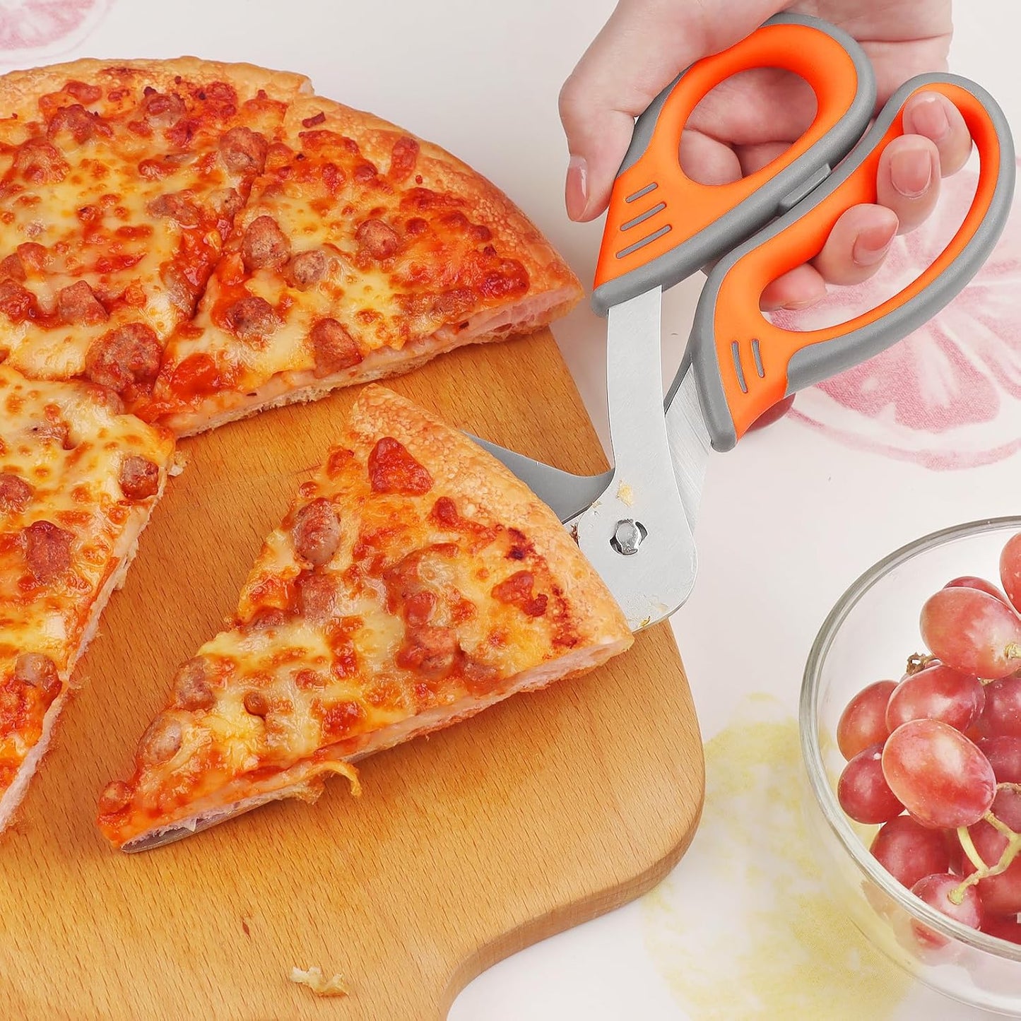 Wide-Blade Multi-Purpose Scissors | Non-Slip Handle · Strong Blades · Effortless Cutting
