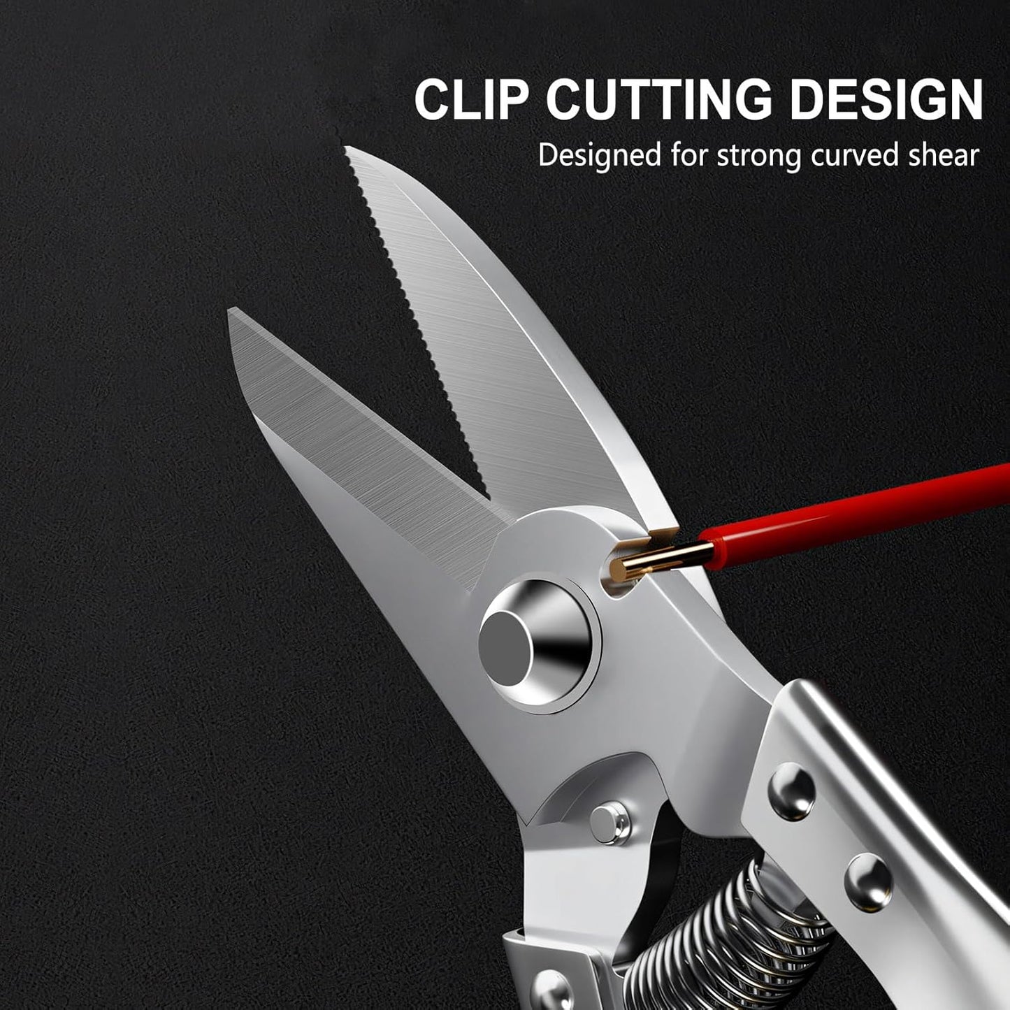 Heavy-Duty Multipurpose Scissors | Non-Slip Handle · Sharp Blades · Ideal for Home & Garden